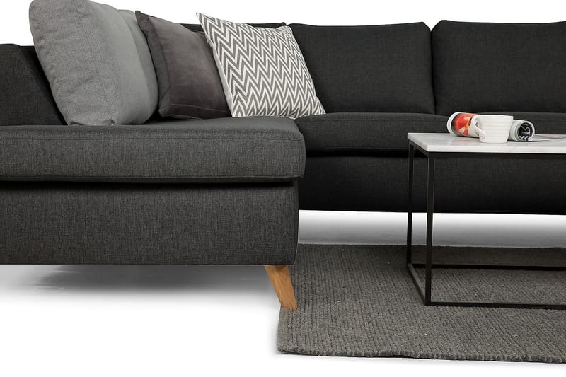 U-soffa Yen Large med Divan Höger - Mörkgrå - Möbler - Soffa - U-soffa