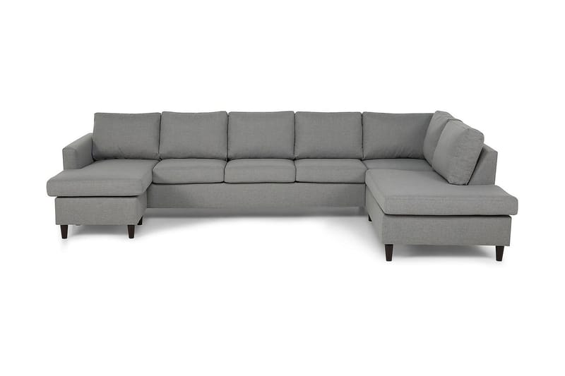 U-soffa Yen Large med Divan Vänster - Ljusgrå - U-soffa