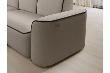 Ume 4-sits Soffa med Divan - Beige - Möbler - Soffa - Divansoffa & schäslongsoffa - 4 sits soffa med divan