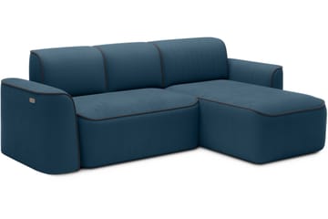 Ume 4-sits Soffa med Divan - Blå - Möbler - Soffa - Divansoffa & schäslongsoffa - 4 sits soffa med divan