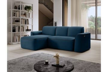 Ume 4-sits Soffa med Divan - Blå - Möbler - Soffa - Divansoffa & schäslongsoffa - 4 sits soffa med divan
