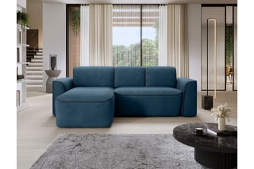 Ume 4-sits Soffa med Divan - Blå - Möbler - Soffa - Divansoffa & schäslongsoffa - 4 sits soffa med divan