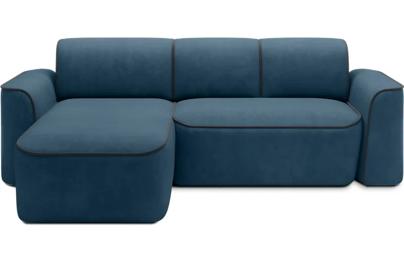 Ume 4-sits Soffa med Divan - Blå - Möbler - Soffa - Divansoffa & schäslongsoffa - 4 sits soffa med divan