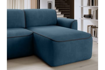 Ume 4-sits Soffa med Divan - Blå - Möbler - Soffa - Divansoffa & schäslongsoffa - 4 sits soffa med divan