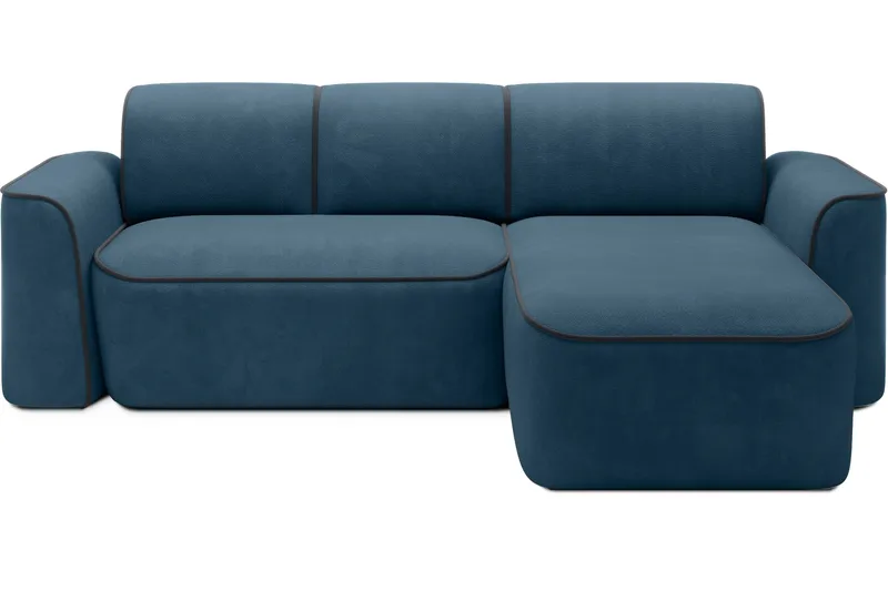 Ume 4-sits Soffa med Divan - Blå - Möbler - Soffa - Divansoffa & schäslongsoffa - 4 sits soffa med divan