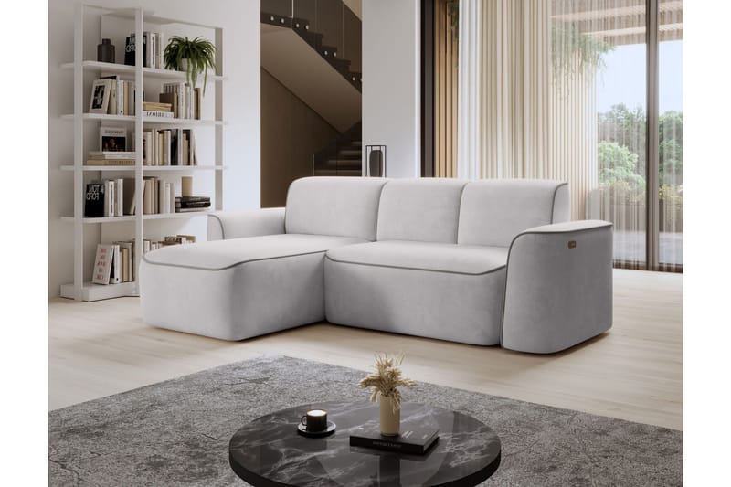 Ume 4-sits Soffa med Divan - Grå - Möbler - Soffa - Divansoffa & schäslongsoffa - 4 sits soffa med divan
