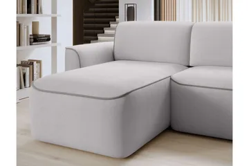 Ume 4-sits Soffa med Divan - Grå - Möbler - Soffa - Divansoffa & schäslongsoffa - 4 sits soffa med divan