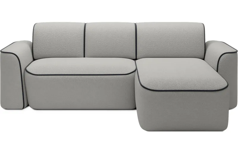 Ume 4-sits Soffa med Divan - Grå - Möbler - Soffa - Divansoffa & schäslongsoffa - 4 sits soffa med divan