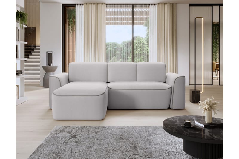 Ume 4-sits Soffa med Divan - Grå - Möbler - Soffa - Divansoffa & schäslongsoffa - 4 sits soffa med divan