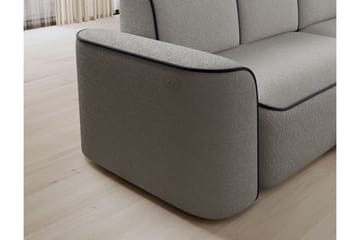Ume 4-sits Soffa med Divan - Grå - Möbler - Soffa - Divansoffa & schäslongsoffa - 4 sits soffa med divan