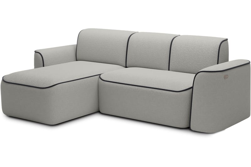 Ume 4-sits Soffa med Divan - Grå - Möbler - Soffa - Divansoffa & schäslongsoffa - 4 sits soffa med divan