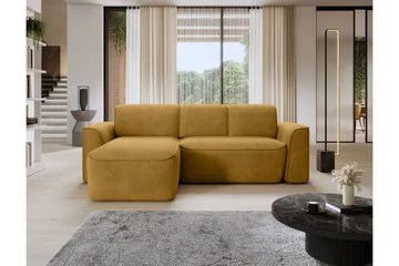 Ume 4-sits Soffa med Divan - Gul - Möbler - Soffa - Divansoffa & schäslongsoffa - 4 sits soffa med divan