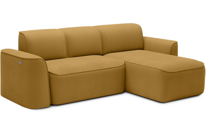 Ume 4-sits Soffa med Divan - Gul - Möbler - Soffa - Divansoffa & schäslongsoffa - 4 sits soffa med divan