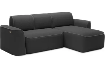 Ume 4-sits Soffa med Divan - Mörkgrå - Möbler - Soffa - Divansoffa & schäslongsoffa - 4 sits soffa med divan