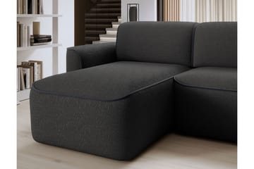 Ume 4-sits Soffa med Divan - Mörkgrå - Möbler - Soffa - Divansoffa & schäslongsoffa - 4 sits soffa med divan