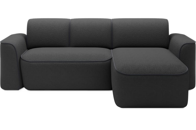 Ume 4-sits Soffa med Divan, Mörkgrå