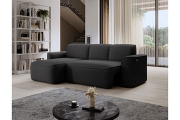 Ume 4-sits Soffa med Divan - Mörkgrå - Möbler - Soffa - Divansoffa & schäslongsoffa - 4 sits soffa med divan