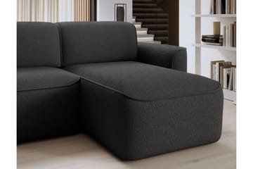 Ume 4-sits Soffa med Divan - Mörkgrå - Möbler - Soffa - Divansoffa & schäslongsoffa - 4 sits soffa med divan