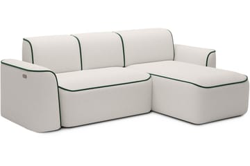 Ume 4-sits Soffa med Divan - Vit - Möbler - Soffa - Divansoffa & schäslongsoffa - 4 sits soffa med divan