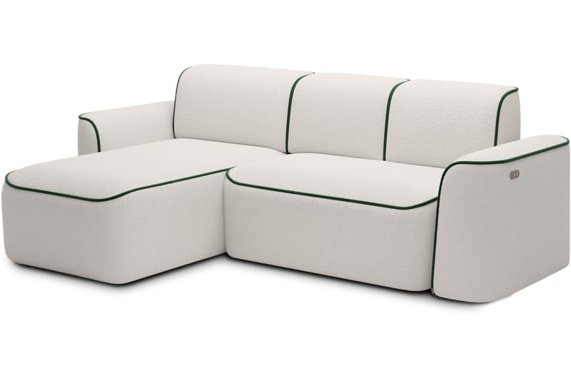 Ume 4-sits Soffa med Divan - Vit - Möbler - Soffa - Divansoffa & schäslongsoffa - 4 sits soffa med divan