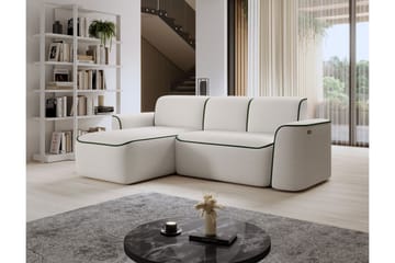 Ume 4-sits Soffa med Divan - Vit - Möbler - Soffa - Divansoffa & schäslongsoffa - 4 sits soffa med divan