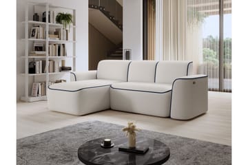 Ume 4-sits Soffa med Divan - Vit - Möbler - Soffa - Divansoffa & schäslongsoffa - 4 sits soffa med divan