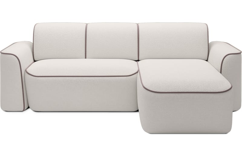 Ume 4-sits Soffa med Divan - Vit - Möbler - Soffa - Divansoffa & schäslongsoffa - 4 sits soffa med divan