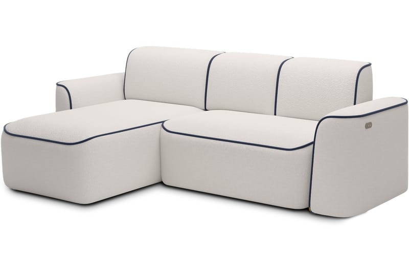 Ume 4-sits Soffa med Divan - Vit - Möbler - Soffa - Divansoffa & schäslongsoffa - 4 sits soffa med divan