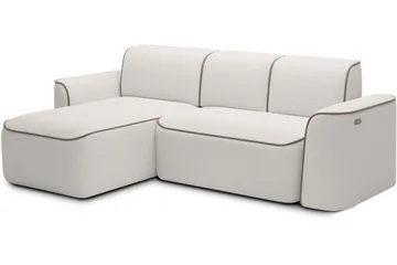 Ume 4-sits Soffa med Divan - Vit - Möbler - Soffa - Divansoffa & schäslongsoffa - 4 sits soffa med divan
