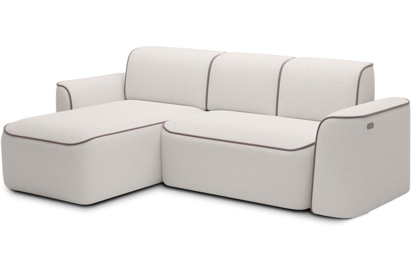 Ume 4-sits Soffa med Divan - Vit - Möbler - Soffa - Divansoffa & schäslongsoffa - 4 sits soffa med divan