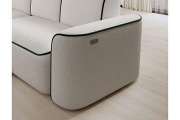 Ume 4-sits Soffa med Divan - Vit - Möbler - Soffa - Divansoffa & schäslongsoffa - 4 sits soffa med divan