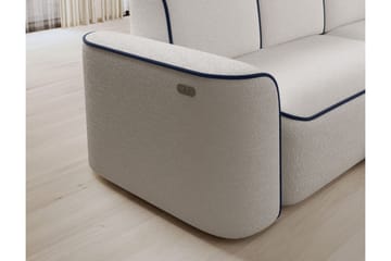Ume 4-sits Soffa med Divan - Vit - Möbler - Soffa - Divansoffa & schäslongsoffa - 4 sits soffa med divan