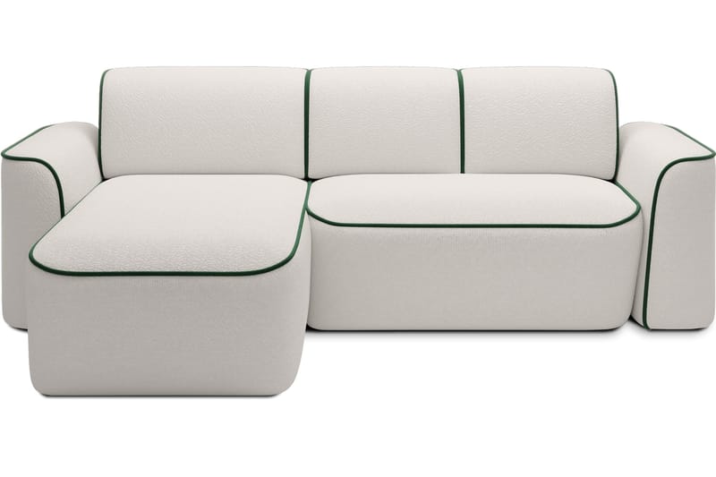 Ume 4-sits Soffa med Divan - Vit - Möbler - Soffa - Divansoffa & schäslongsoffa - 4 sits soffa med divan