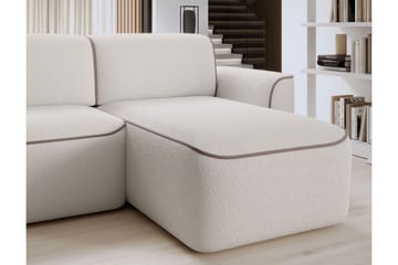 Ume 4-sits Soffa med Divan - Vit - Möbler - Soffa - Divansoffa & schäslongsoffa - 4 sits soffa med divan
