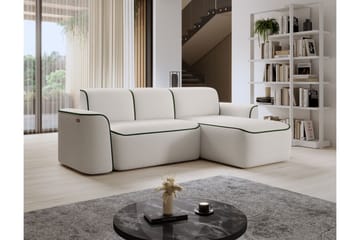 Ume 4-sits Soffa med Divan - Vit - Möbler - Soffa - Divansoffa & schäslongsoffa - 4 sits soffa med divan