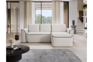 Ume 4-sits Soffa med Divan - Vit - Möbler - Soffa - Divansoffa & schäslongsoffa - 4 sits soffa med divan