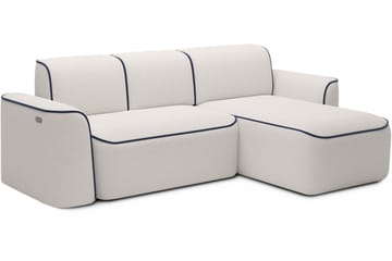 Ume 4-sits Soffa med Divan - Vit - Möbler - Soffa - Divansoffa & schäslongsoffa - 4 sits soffa med divan