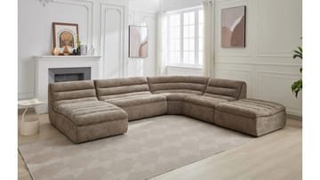 Valdoro 2-sits Mittmodul i tyg 135 cm - Mink - Möbler - Soffa - 2 sits soffa