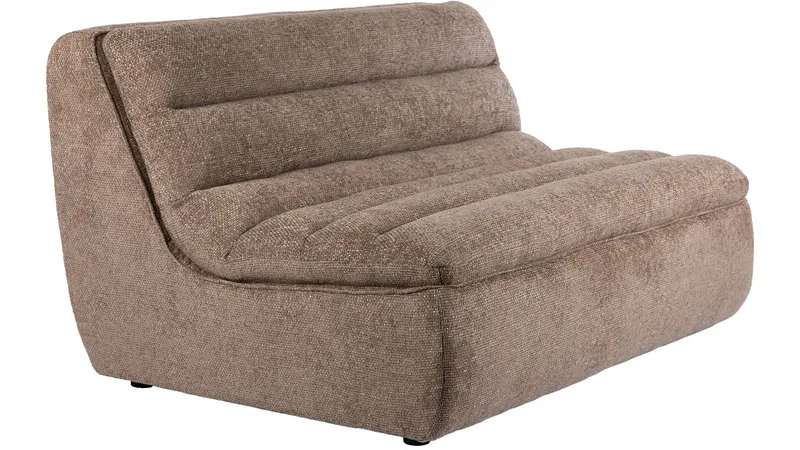 Valdoro 2-sits Mittmodul i tyg 135 cm, Mink