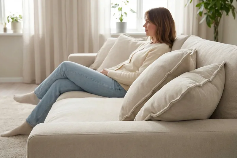 Valencia Extra Djup 3-sits Soffa i Chenille - Beige - Möbler - Soffa - 3 sits soffa