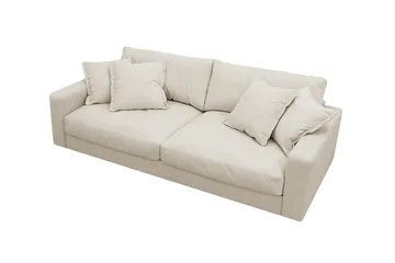 Valencia Extra Djup 3-sits Soffa i Chenille - Beige - Möbler - Soffa - 3 sits soffa
