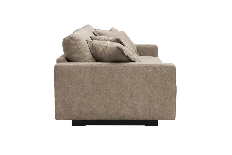 Valencia Extra Djup 3-sits Soffa i Chenille - Brun - Möbler - Soffa - 3 sits soffa