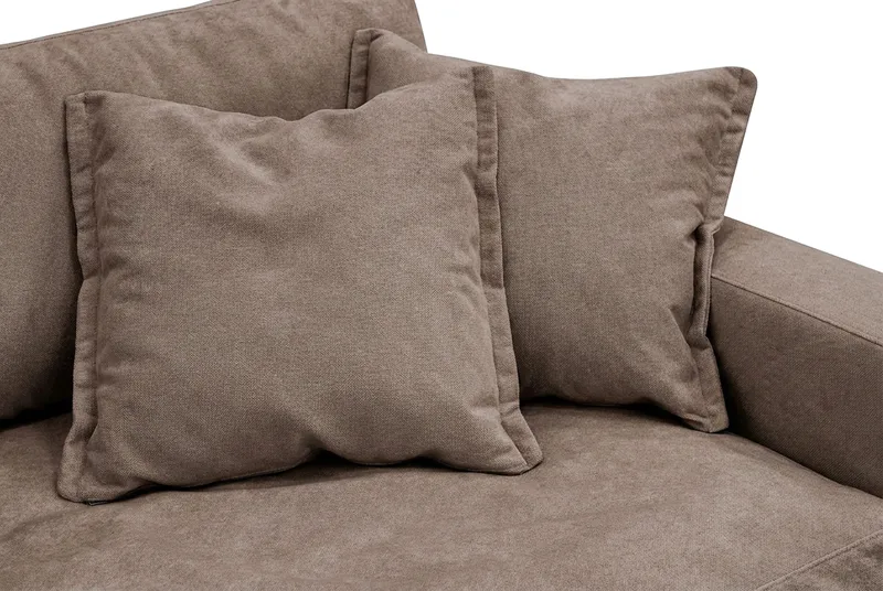 Valencia Extra Djup 3-sits Soffa i Chenille - Mörkbrun - Möbler - Soffa - 3 sits soffa