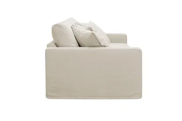 Valencia Extra Djup 3-sits Soffa med avtagbar och tvättbar klädsel - Beige - Möbler - Soffa - 3 sits soffa