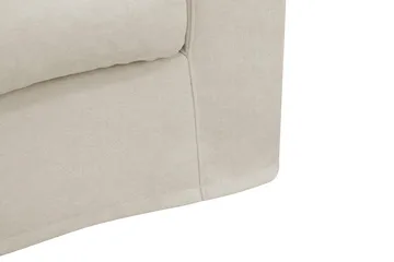 Valencia Extra Djup 3-sits Soffa med avtagbar och tvättbar klädsel - Beige - Möbler - Soffa - 3 sits soffa