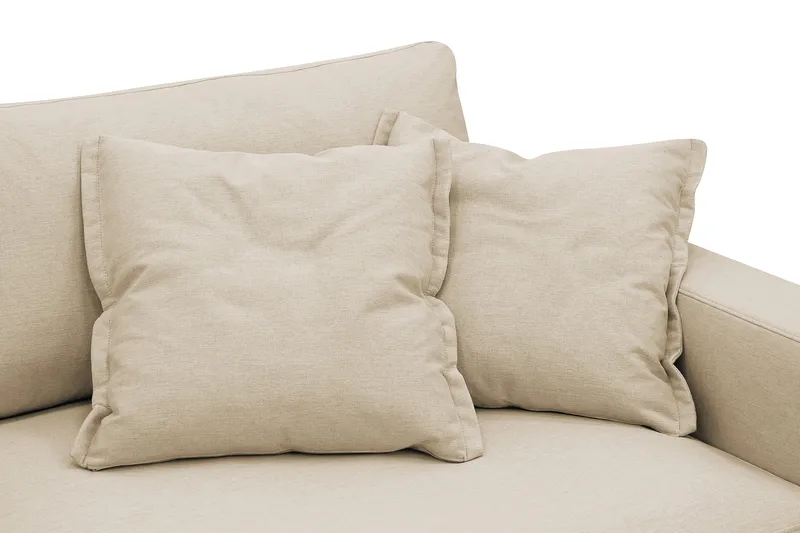 Valencia Extra Djup 3-sits Soffa med avtagbar och tvättbar klädsel - Beige - Möbler - Soffa - 4 sits soffa