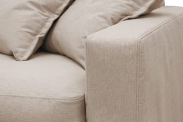 Valencia Extra Djup 3-sits Soffa med avtagbar och tvättbar klädsel - Ljusbrun - Möbler - Soffa - 3 sits soffa