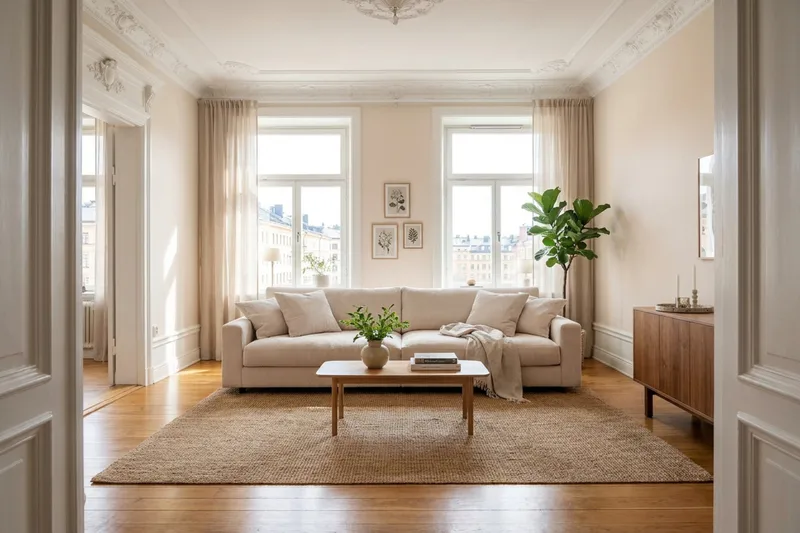 Valencia Extra Djup 4-sits Soffa i Manchestertyg - Offwhite - Möbler - Soffa - 4 sits soffa