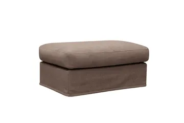 Valencia Extra Djup 5-sits soffa + fotpall med avtagbar och tvättbar klädsel - Mörkbrun - Möbler - Soffa - Soffgrupp