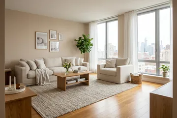 Valencia Extra Djup 5-sits soffa + fåtölj med avtagbar och tvättbar klädsel - Beige - Möbler - Soffa - Soffgrupp